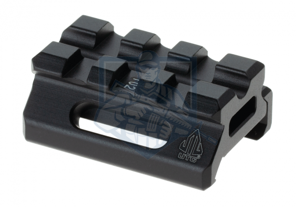 Universal Super Slim Riser Mount 3 Slot 0.50" Black