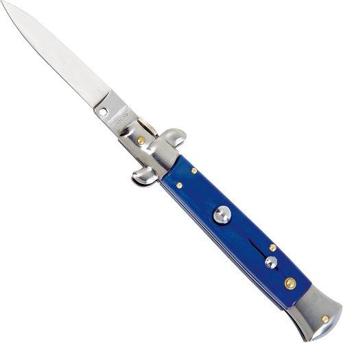 Springmesser Stiletto blau