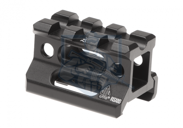 Universal Super Slim Riser Mount 3 Slot 0.83" Black