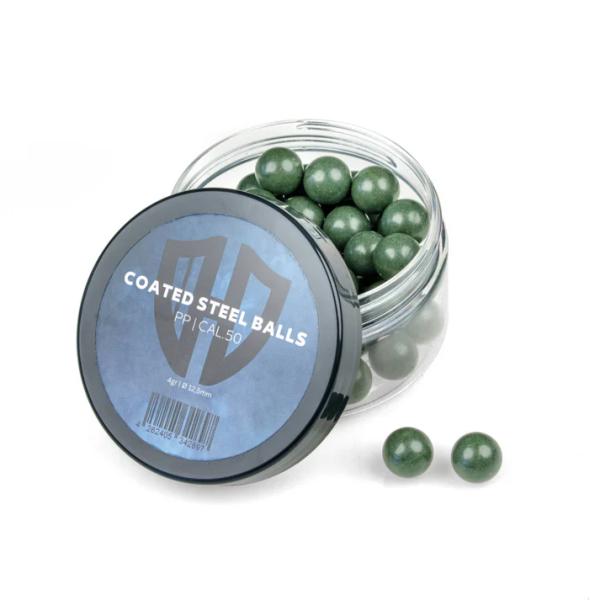 50x Coated Steel Balls 4gr Kunstoffmantel .50