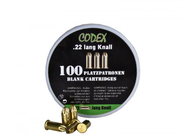 .22 Long, blank fire cartridges "Codex"