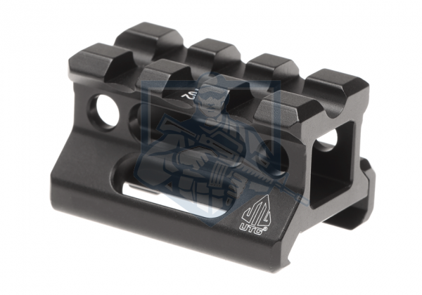Universal Super Slim Riser Mount 3 Slot 0.75" Black
